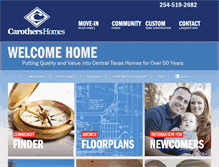 Tablet Screenshot of carothershomes.com